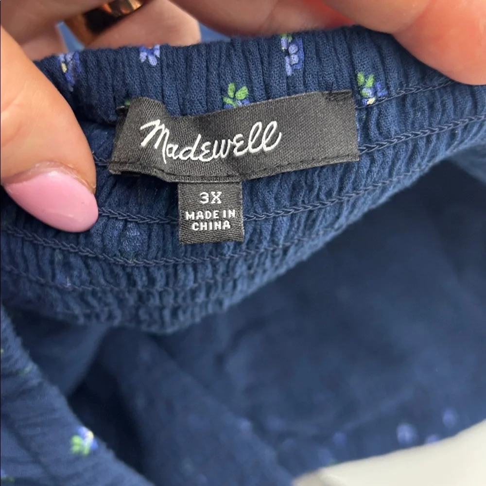 Madewell Lucille Balloon Sleeve Smocked Top